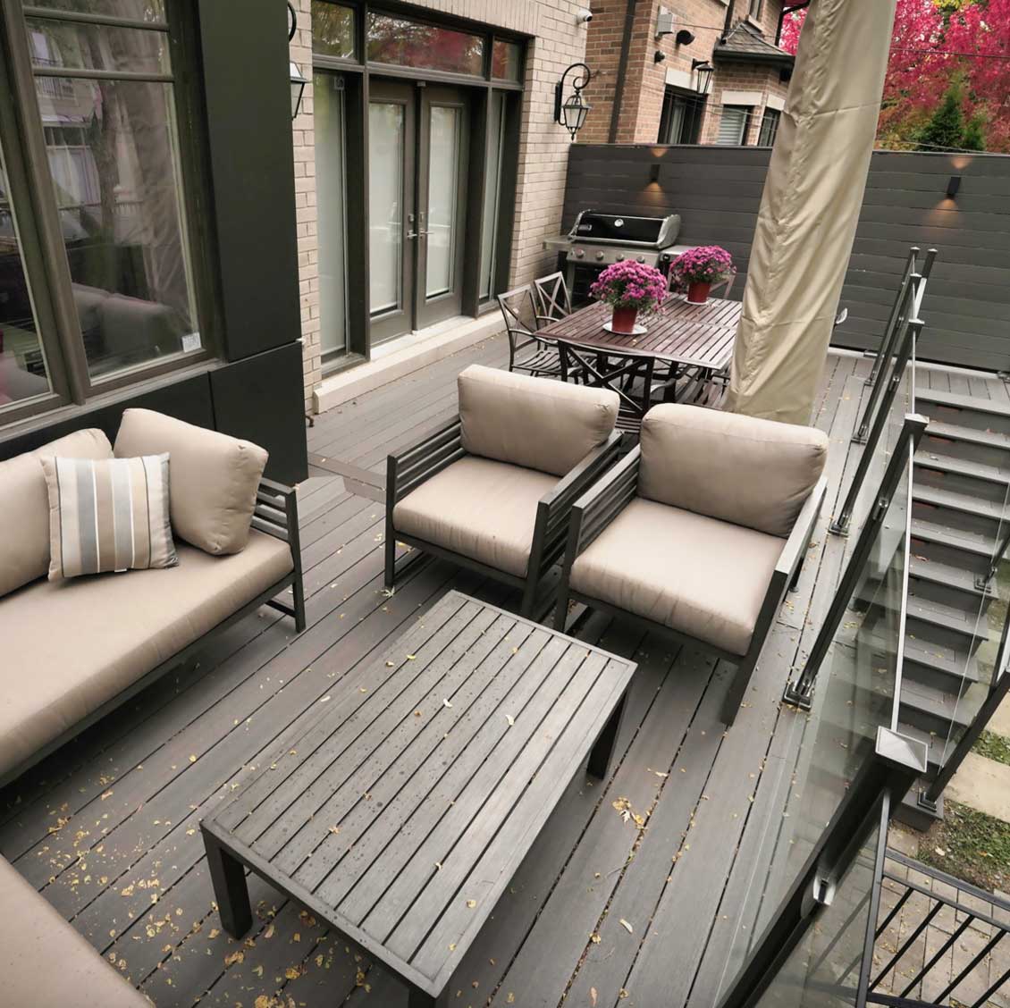 toronto walkout composite deck